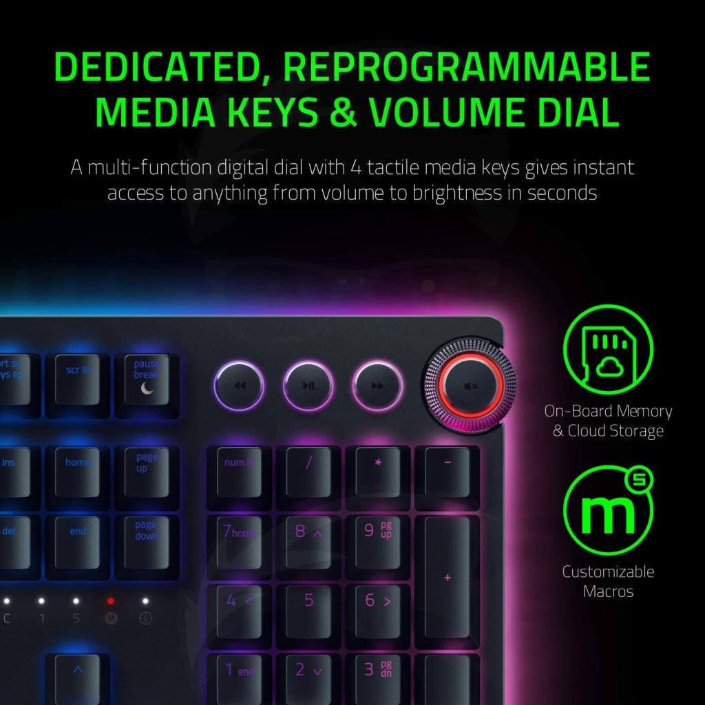 Razer Huntsman Elite Chroma RGB Lighting - Linear Optical Switches Razer Huntsman Elite Chroma RGB Lighting - Linear Optical Switches
